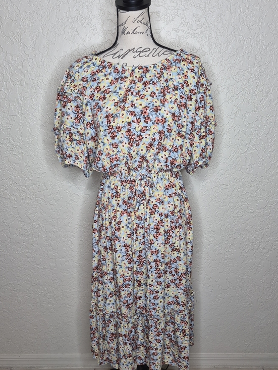 Theget Dresses & Skirts - TheGet Multicolored Floral Blouson Dress‎ Size XXL